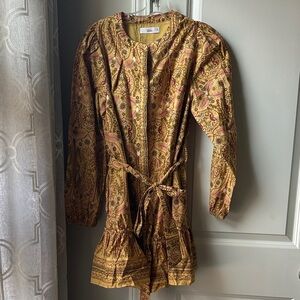 Paisley Dress with Belt